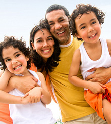 stock photo of a happy family